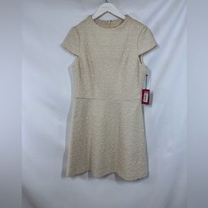 NWT Vince Camuto Textured Fit and Flare Dress